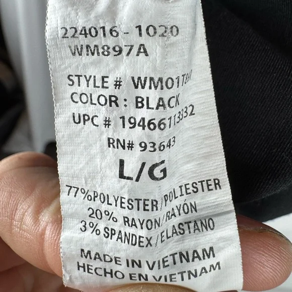 Scrubstar Black Women's Top Blouse w/ 3 Pockets - Picture 5 of 6